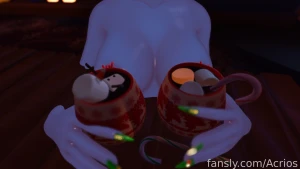 So apparently if you boop rudolphs nose her clothes come off now i