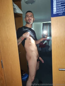 Daddy felt kinky so he found his ball stretcher and cock ring i m part 1