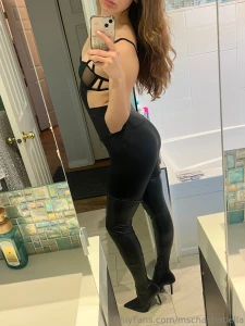 Loubs or leather black boots part 7