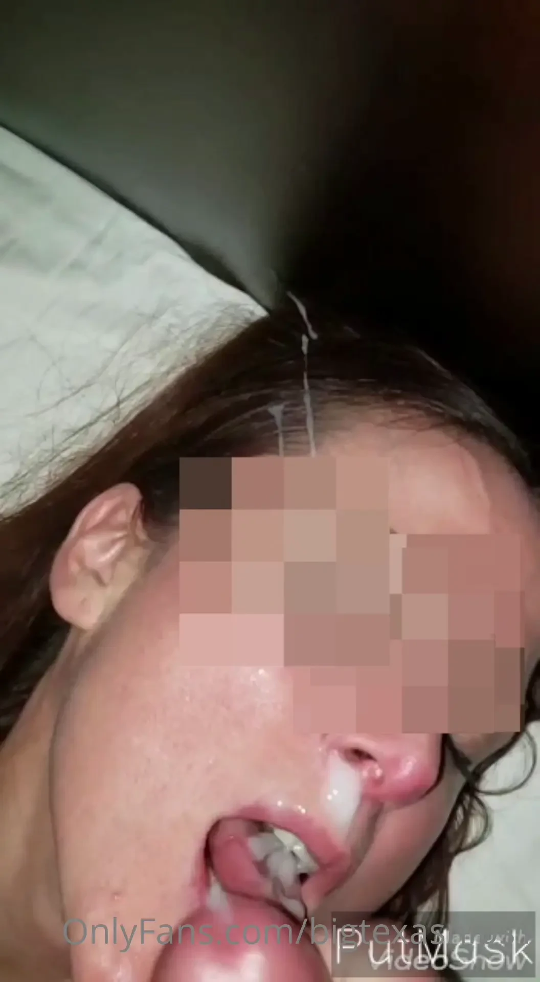 This cum facial cooled me down some yum 