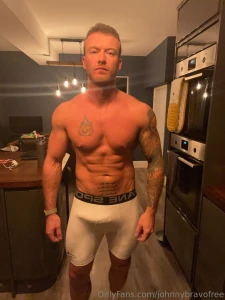 Compression shorts flex and wank with huge cumshot a fan bought me part 3