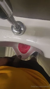 Gym urinal fart