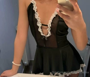 Can i be your sexy and naughty maid cute small tits blonde