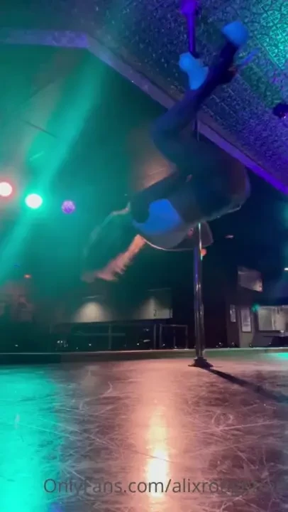 Pole dancing the other night at work 