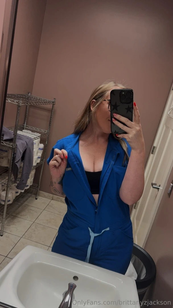 Teaser tuesday of me undressing from my scrubs 