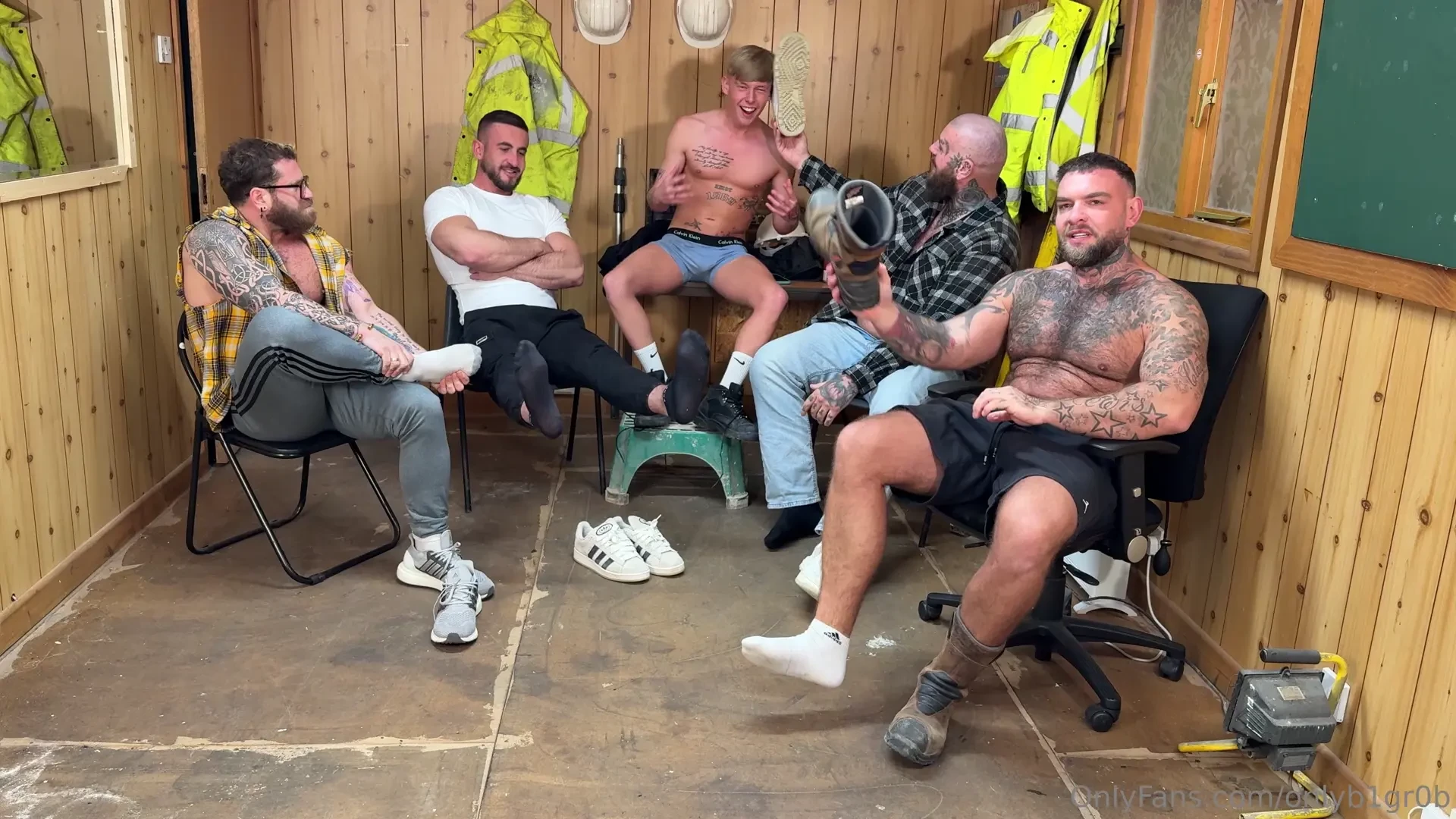 Catch the lads on lunch break showing off our feet and daring you to 