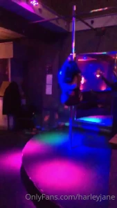 Throwback in the club on the pole get me back