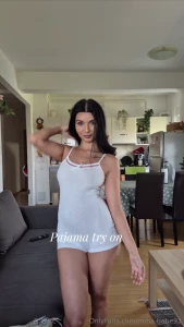 Pajama try on