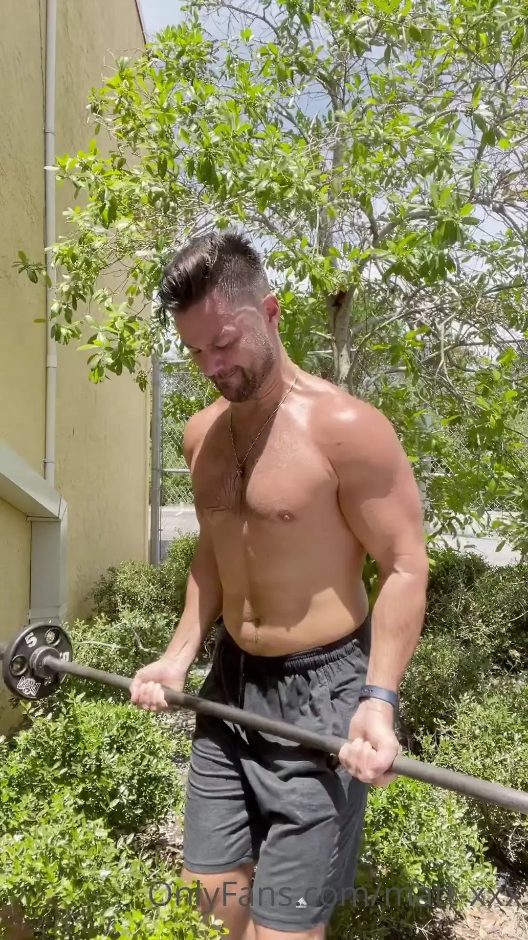 Come lick the sweat from my chest boy 