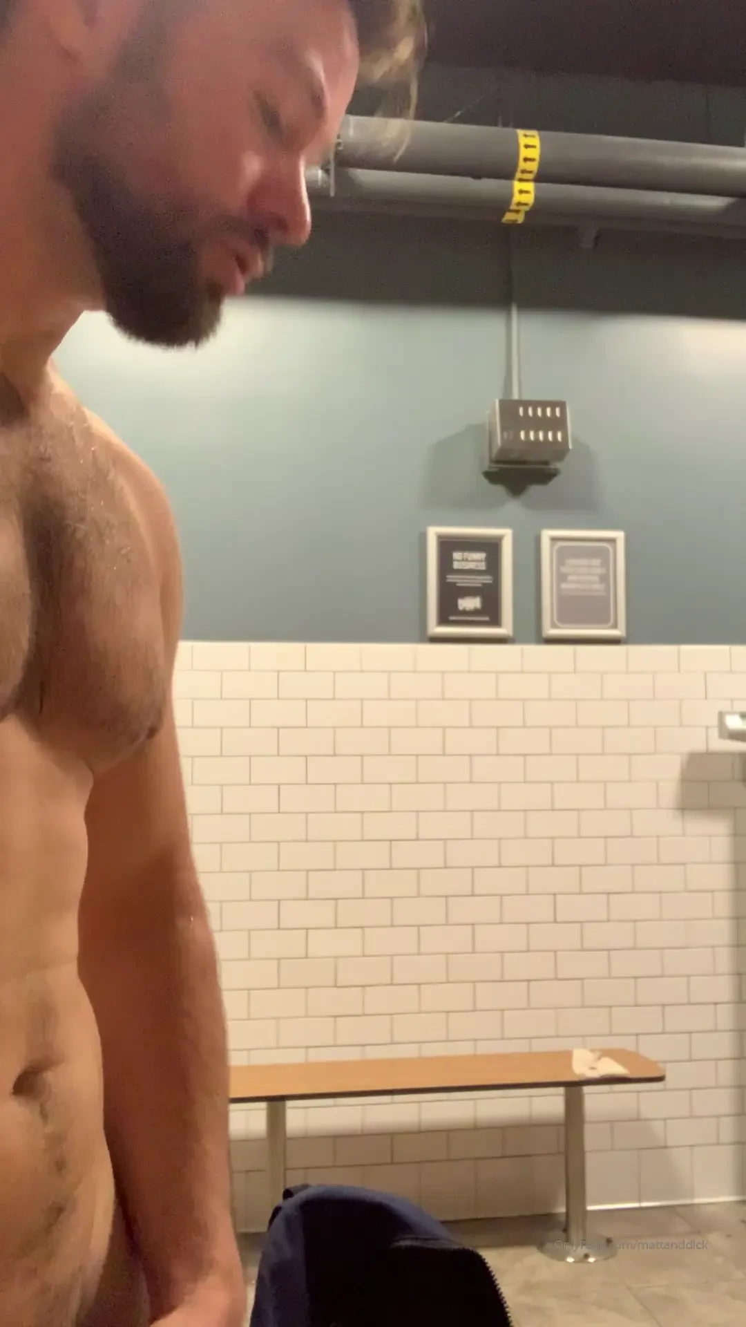 Some stroking at the gym 