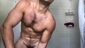 Just a little shower time all alone in a historic house in maine just