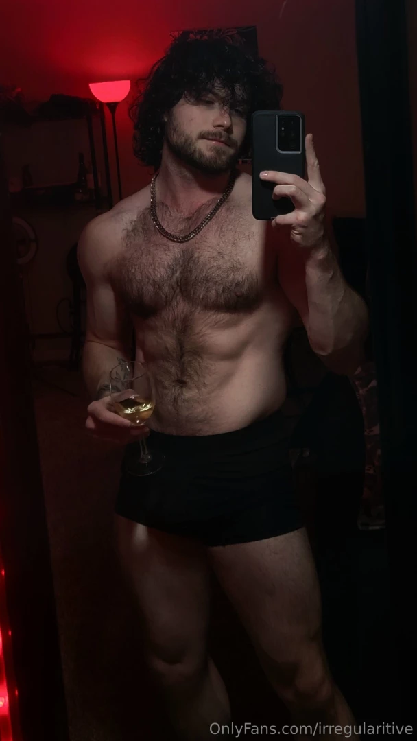 Champagne and candlight red lights on the bedframe 