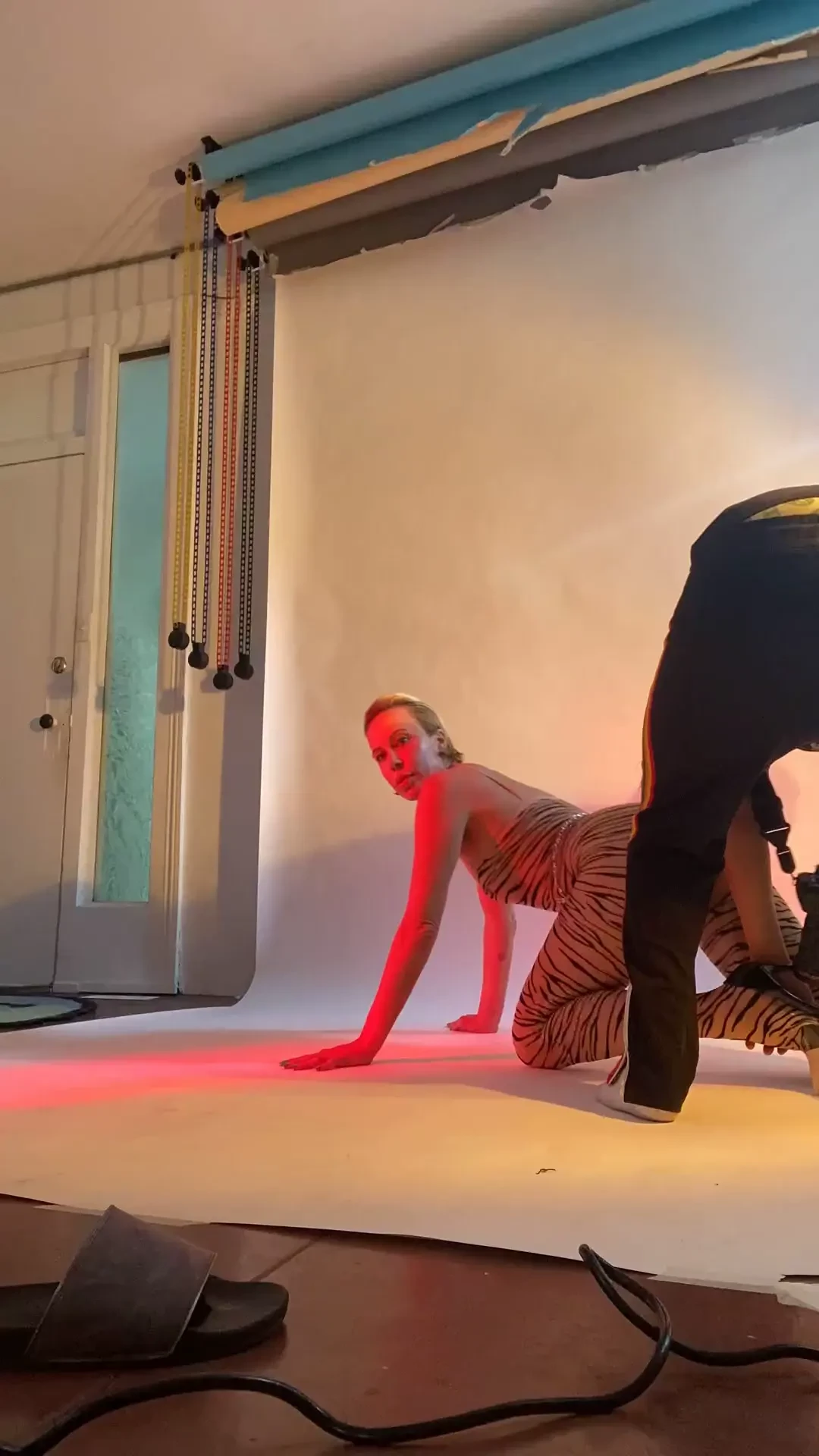 A little bts from my shoot today 