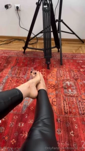 Do you like my bare feet or better in white socks