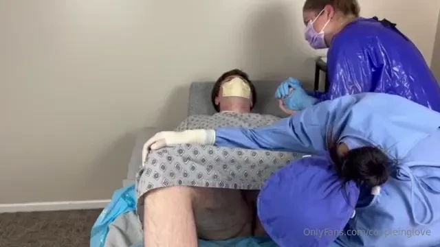 Horny medical doctor and nurse jackoff patient doctor mei and nurse 