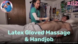 Latex gloved massage amp handjob masseuse mei enters the room and
