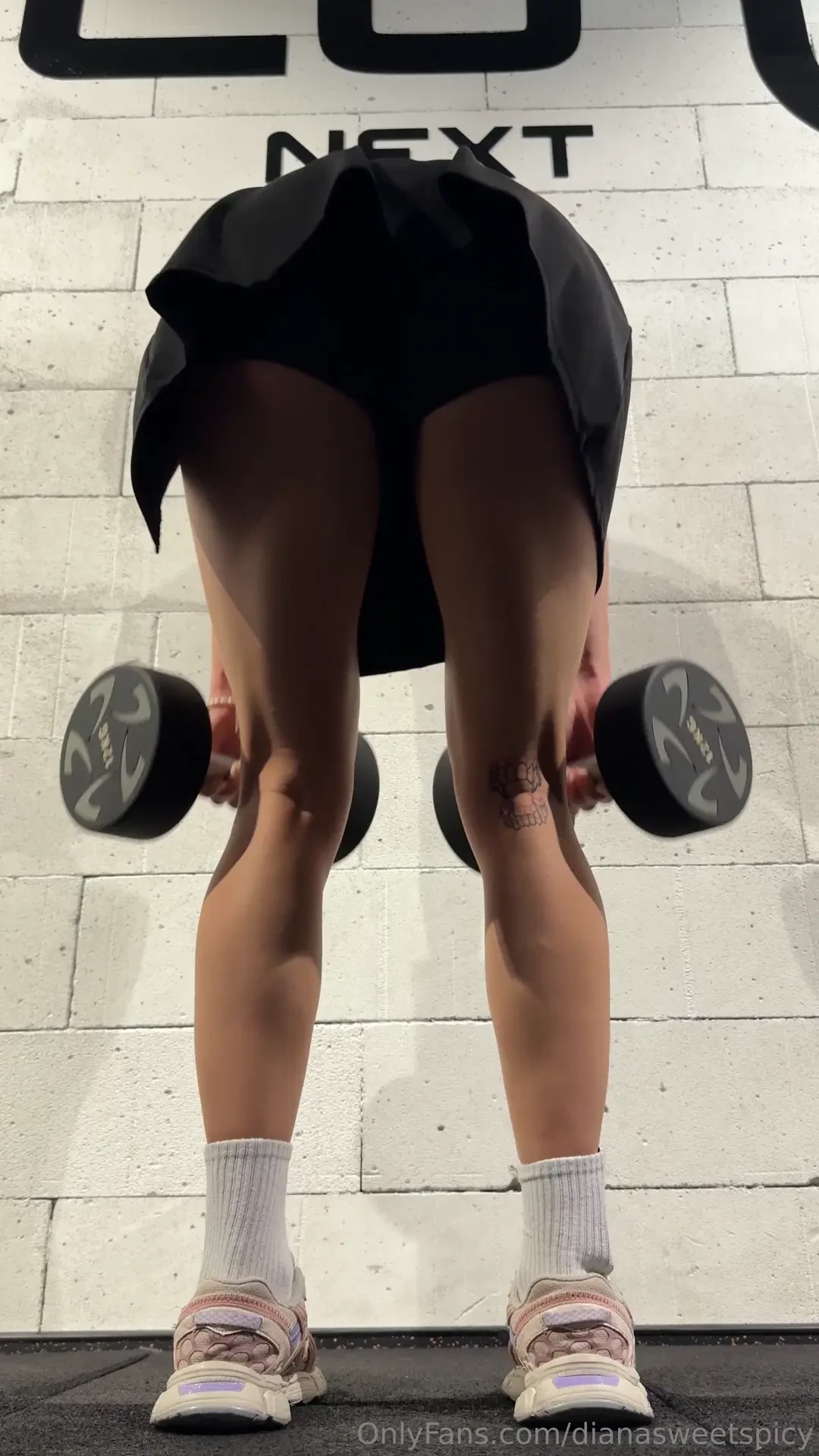 Mister why are you lying on the floor in the gym and looking up my 