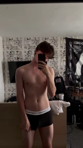Fresh morning wood just out of bed sorry for the messy room