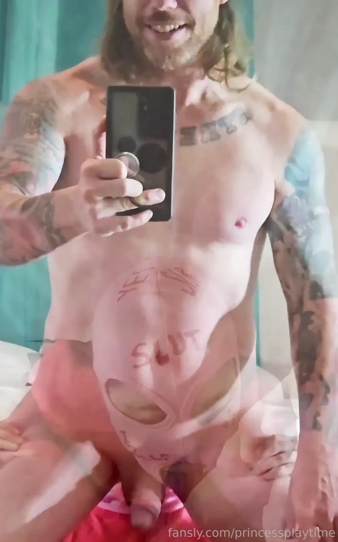 Cock-puppet licks my asshole good she gets to swallow my cum it s 