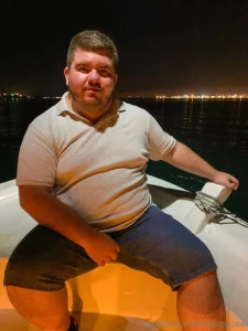 Taxi boat at night on the way to fethiye
