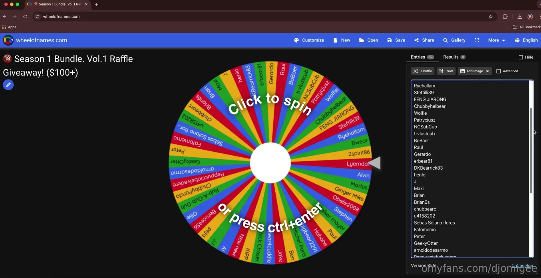 Season 1 bundle vol 1 raffle giveaway winner announcement congrats to 
