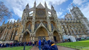 Here i am at westminster abbey 2 weeks ago where the coronation is part 3