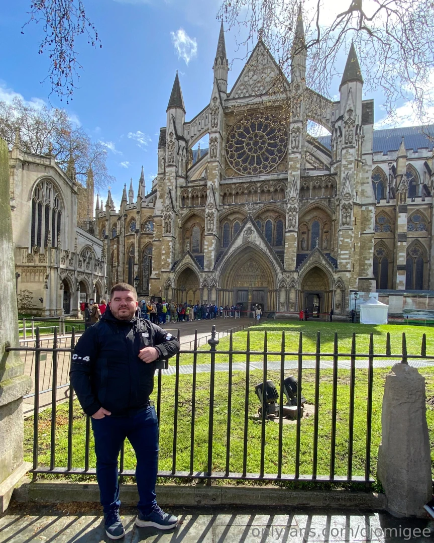 Here i am at westminster abbey 2 weeks ago where the coronation is part 1 