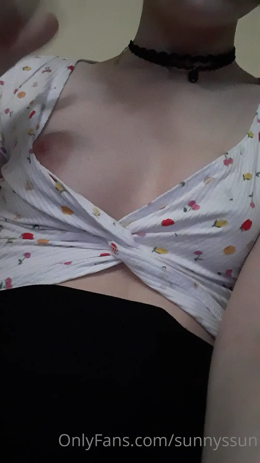 Do you like the way my tits just pop out i think no bra is always the 
