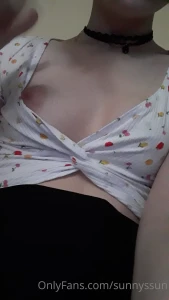 Do you like the way my tits just pop out i think no bra is always the