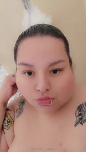 Can t stand too long in here but here s a glimpse of me in the shower