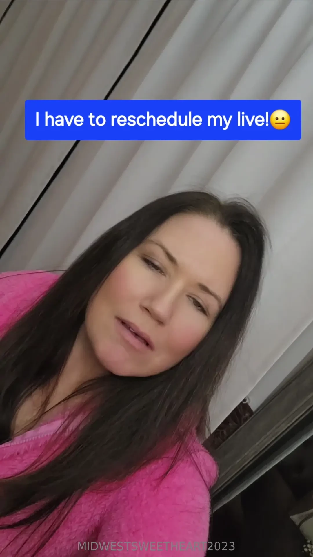 I have to reschedule the live bummer 