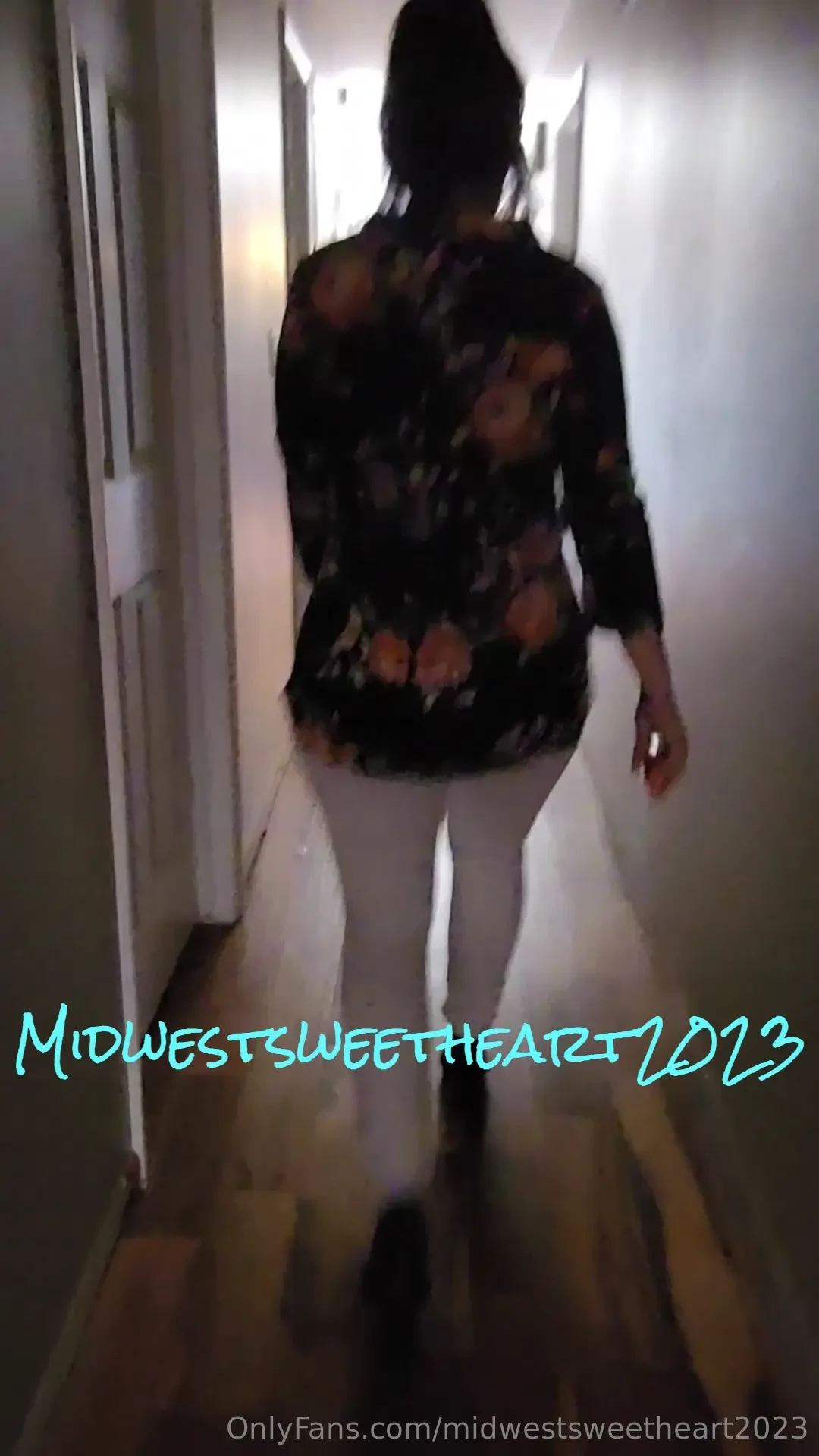 Good morning wondered if you wanted to watch me walk down my hallway 