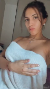 Would you like to see how i drop the towel and my huge tits come out