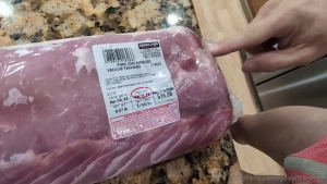 Part 1 of 4 sizzling pork loin prep hey there sexy viewers i ve