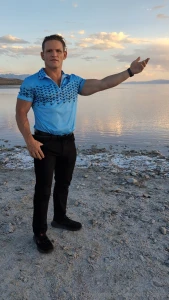 Hanging out at the great salt lake in utah