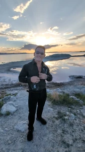 Just hanging out at the great salt lake in utah