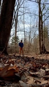 Nice quiet walk in the woods enjoying the sunny day anyone want to see