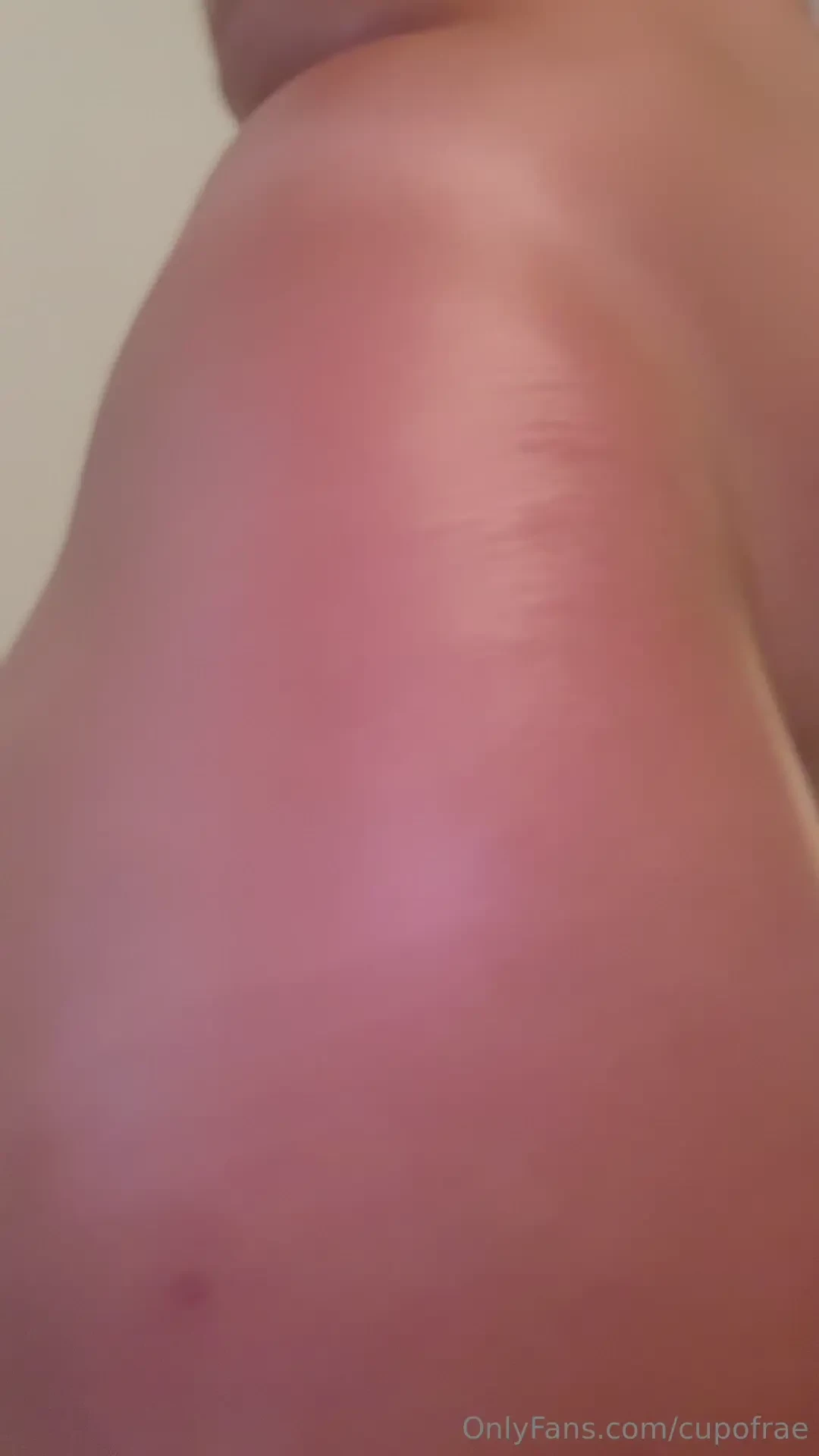 Showered and oiled up 