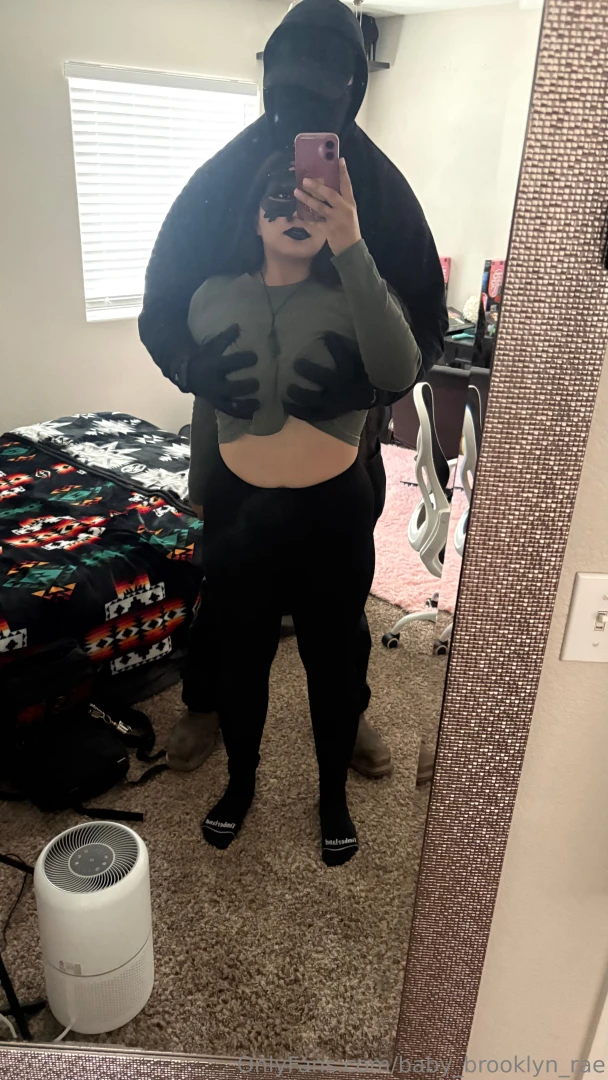 We love playing with my giant fake tits they feel so real super part 1 