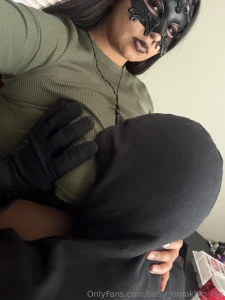 We love playing with my giant fake tits they feel so real super part 20