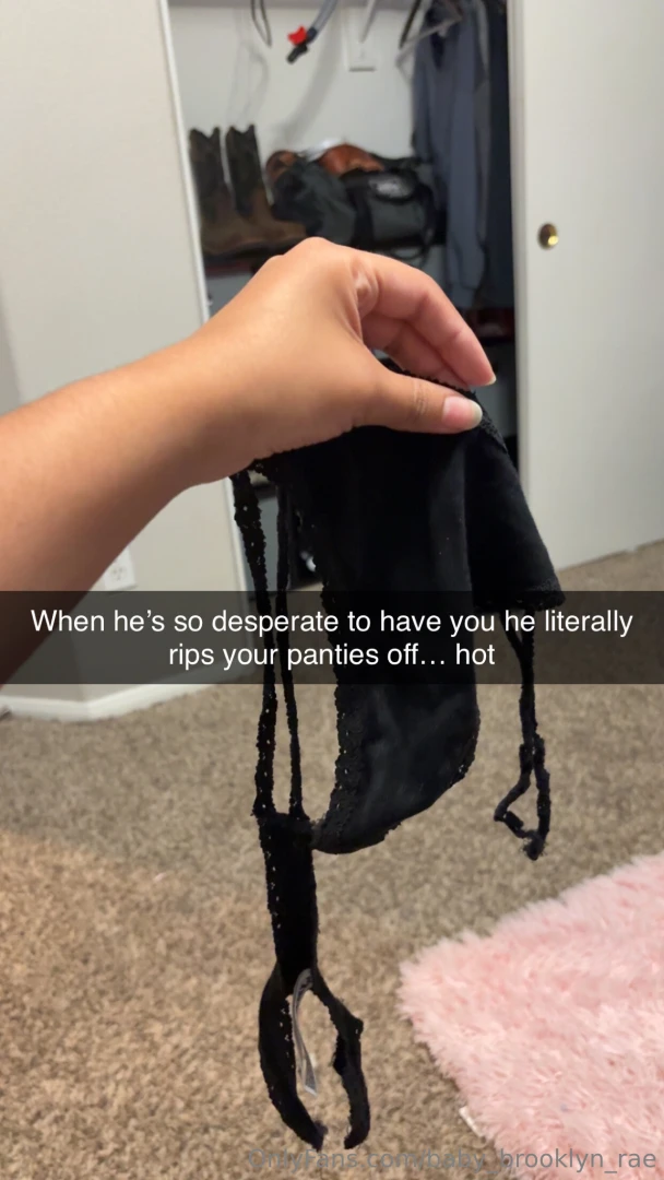 Soon i m not gonna have anymore panties this is the third pair buskin 