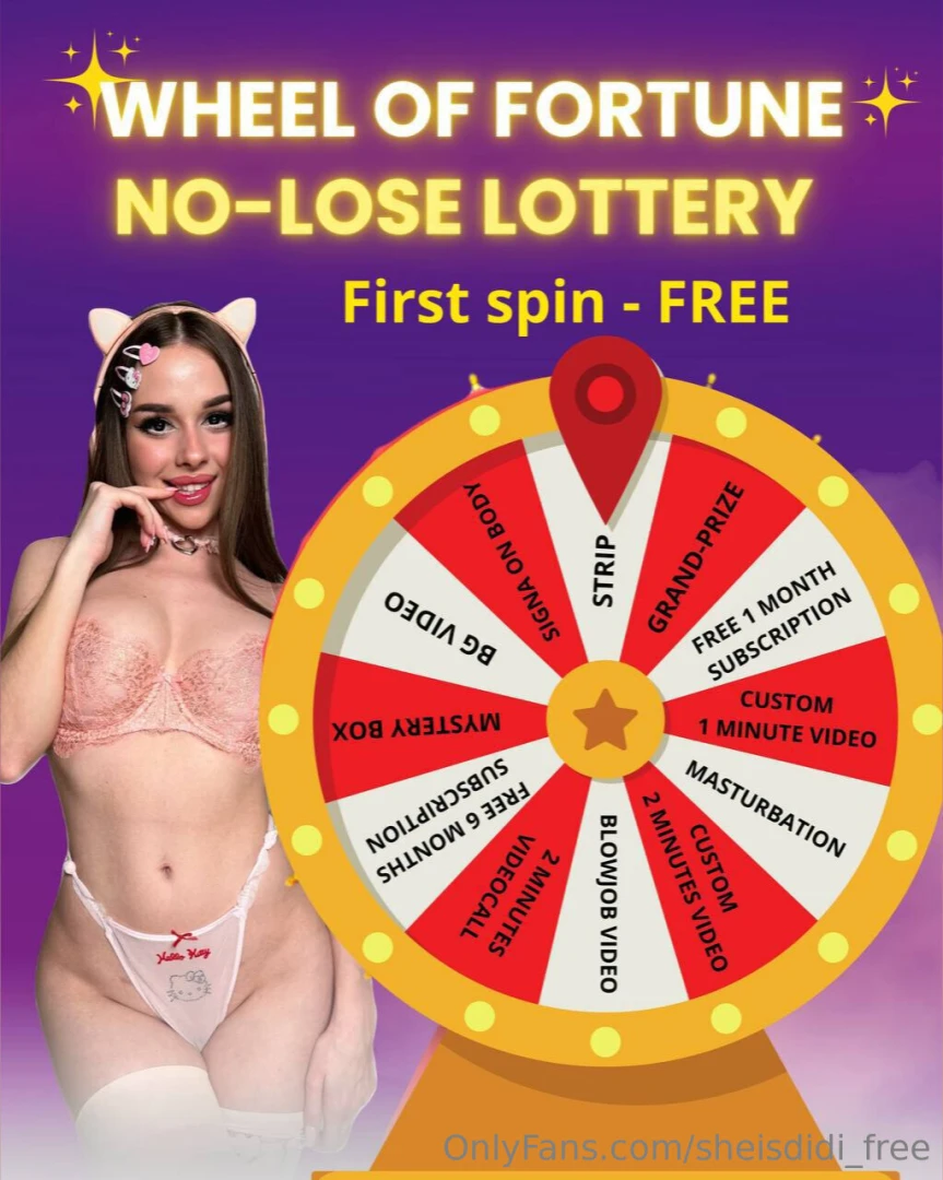 Only today first spin is completely free for all subscribers of my vip 