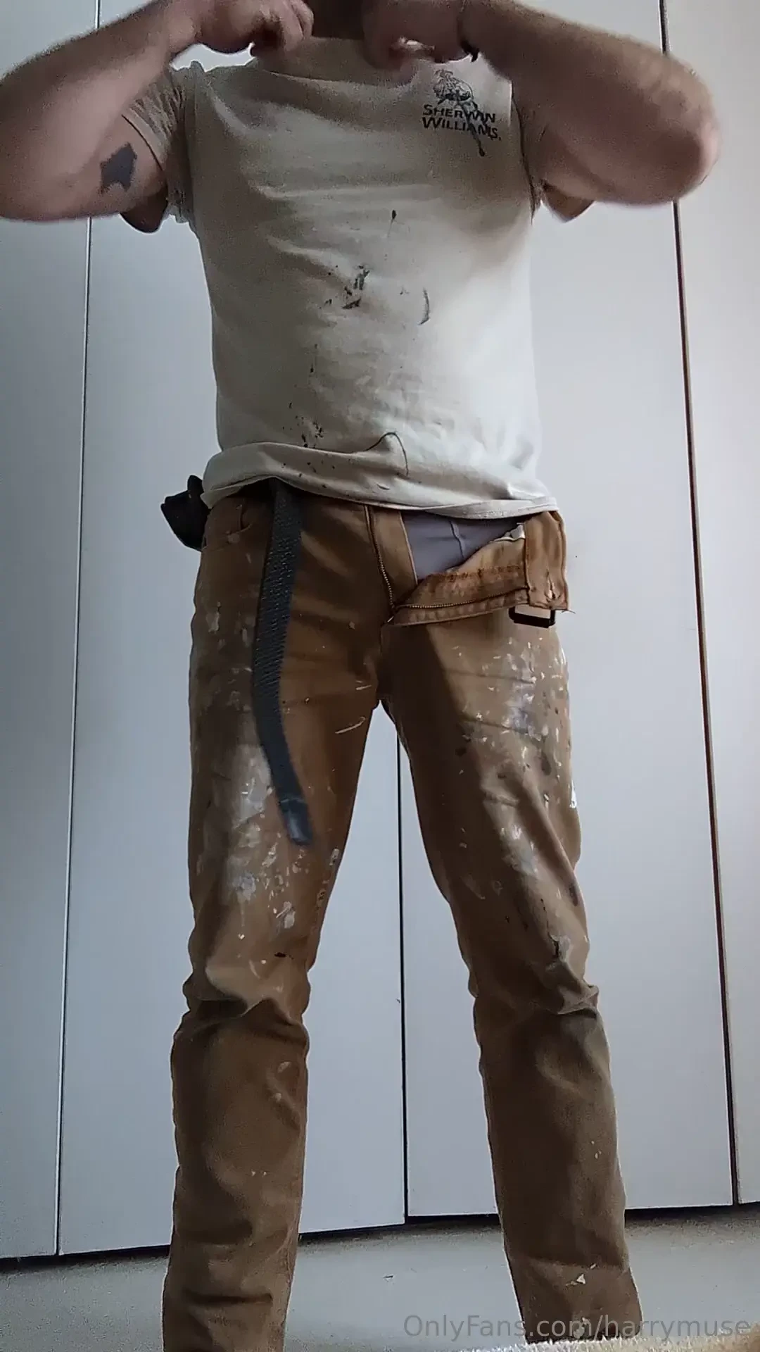 You wanted to see me strip down 