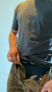 Got the hugo s on today lads with a bit of pre cum cheeky show for you
