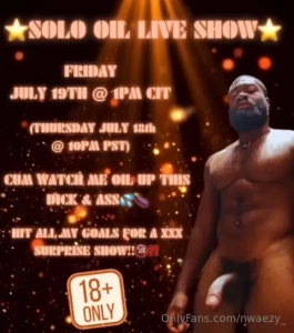 Live show this friday thursday 10pm pst i want all my real naughty