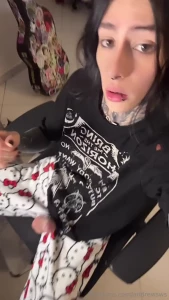 Hehe do you like my hello kitty pajamas my dick opened a hole so i part 1