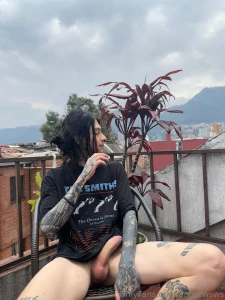 How nice to sunbathe with my dick outside who would like to fuck me on part 2