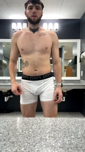 Showing off in the locker room before latinouncutt follows me into the part 2