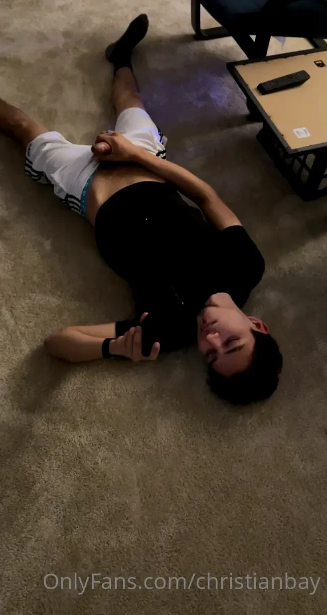 Caught him jerking off on the living room floor lol latinouncutt 