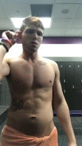 Quick locker room body check and dance break